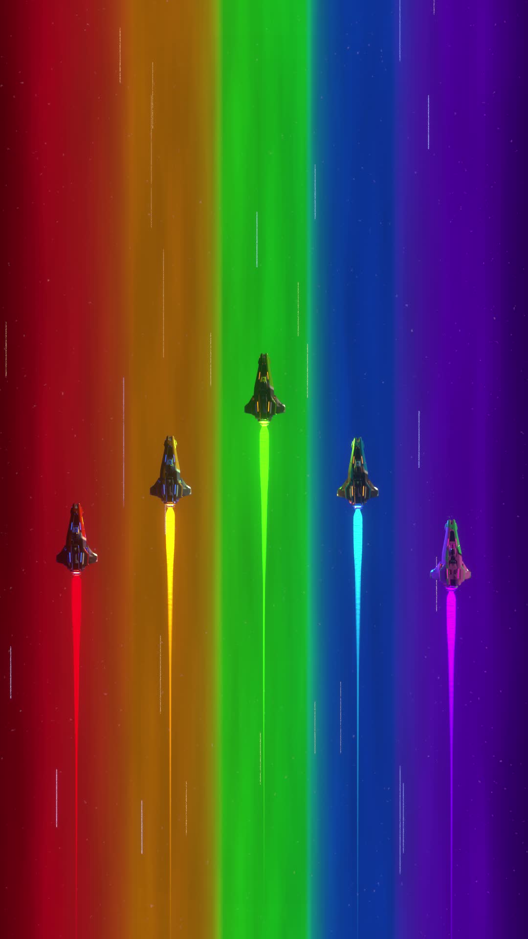Rainbow Formation Jet Live Phone Wallpaper