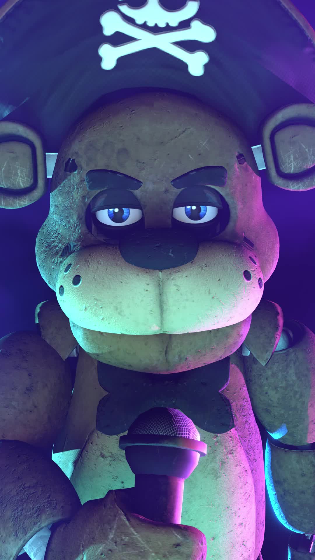 FNAF Freddy and Gang Live Phone Wallpaper