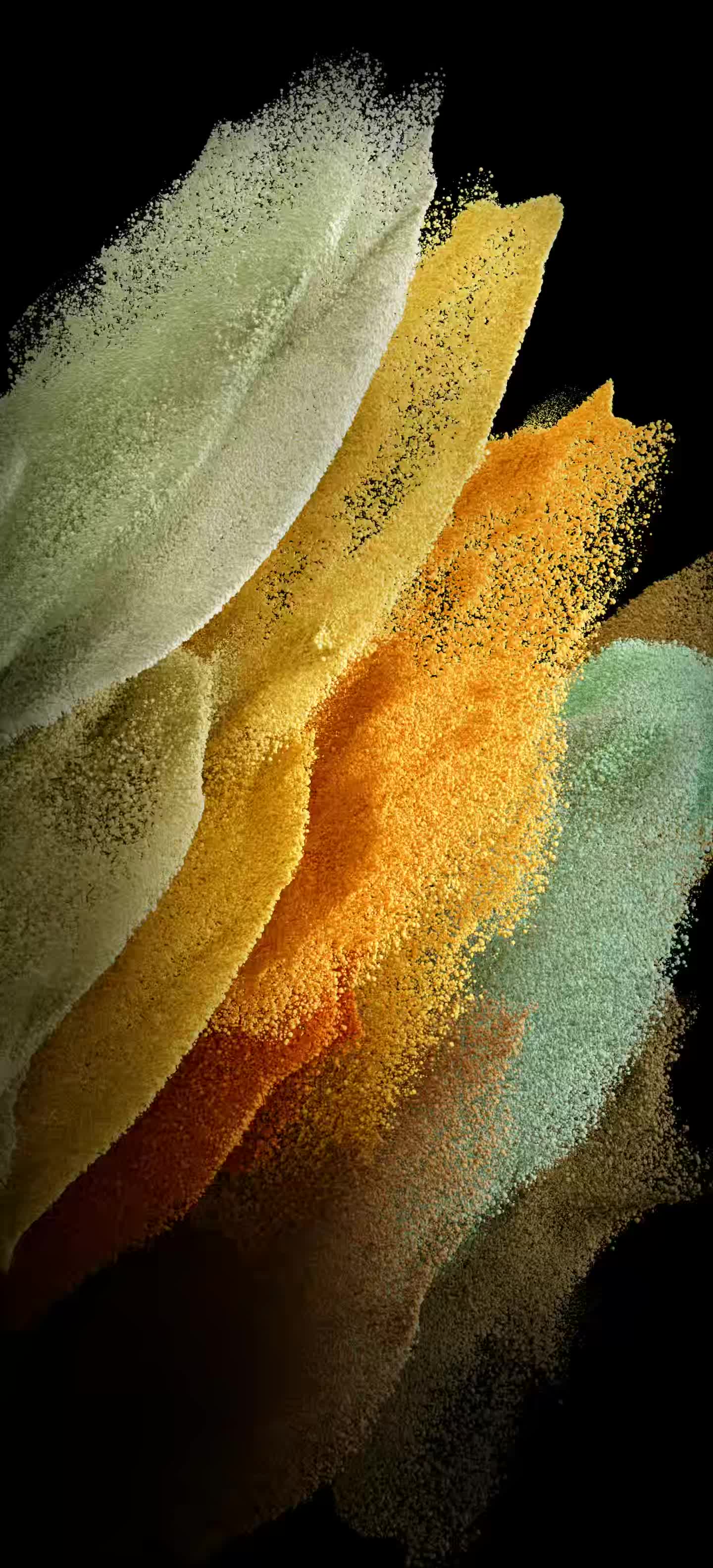 Orange Yellow Green Samsung Galaxy S21 Phone 4K Live Wallpaper