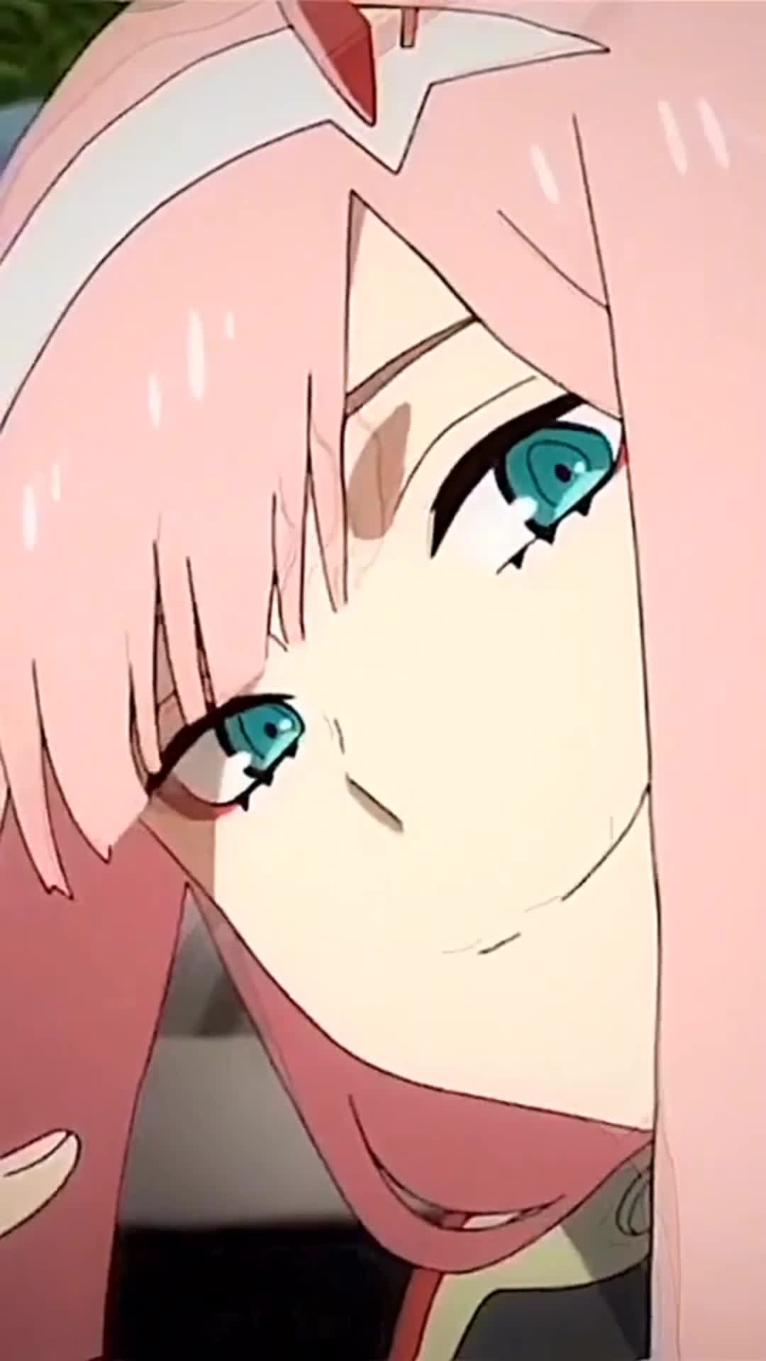 iPhone and Android Cute Zero Two Anime Girl Live Phone Wallpaper
