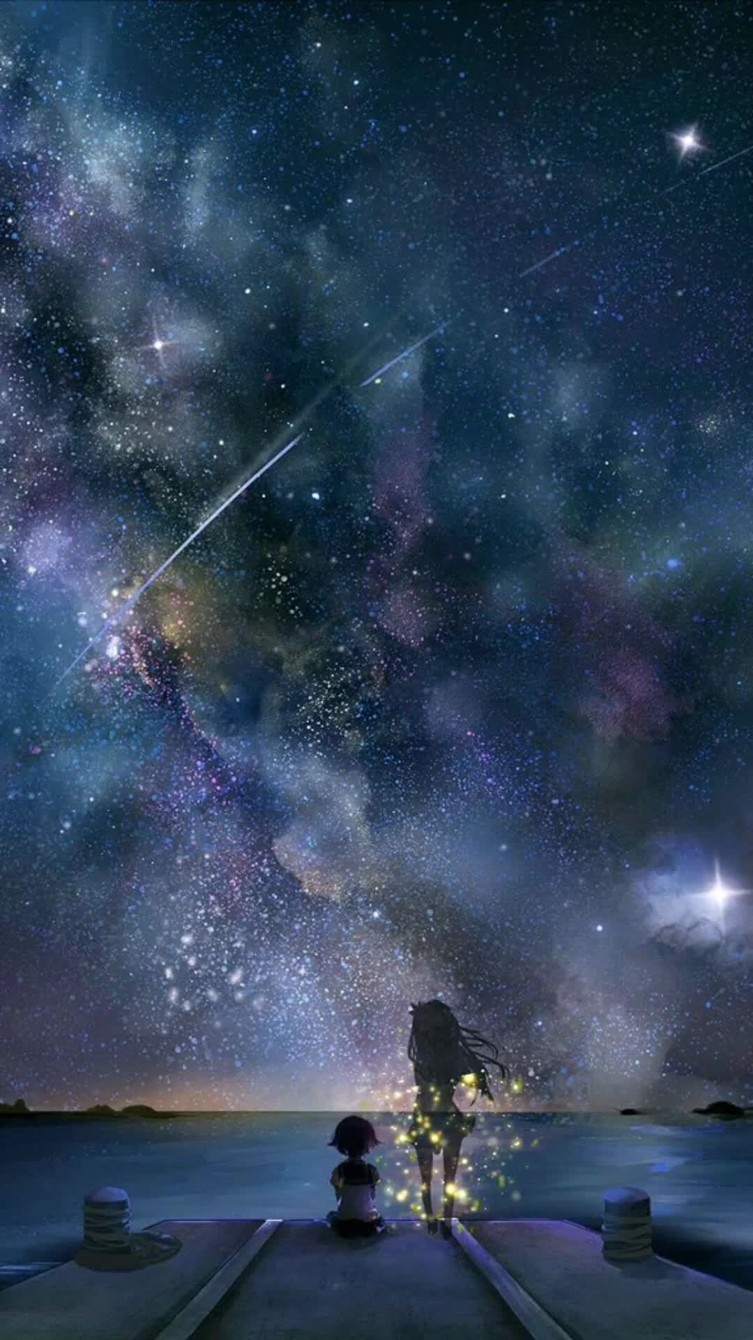 Night Sky Scenery Live Phone Wallpaper