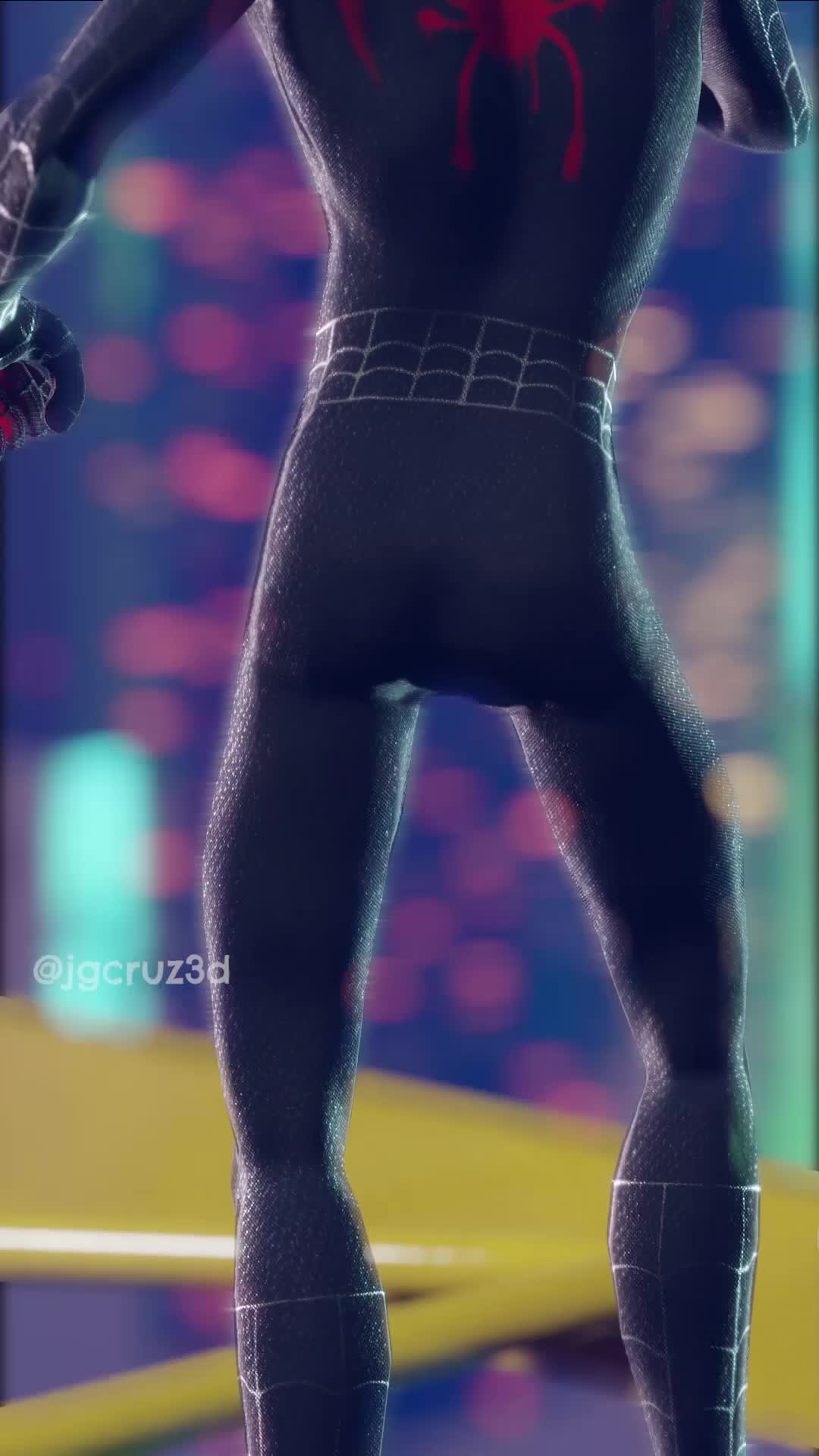 Miles Morales Dancing Live Phone Wallpaper