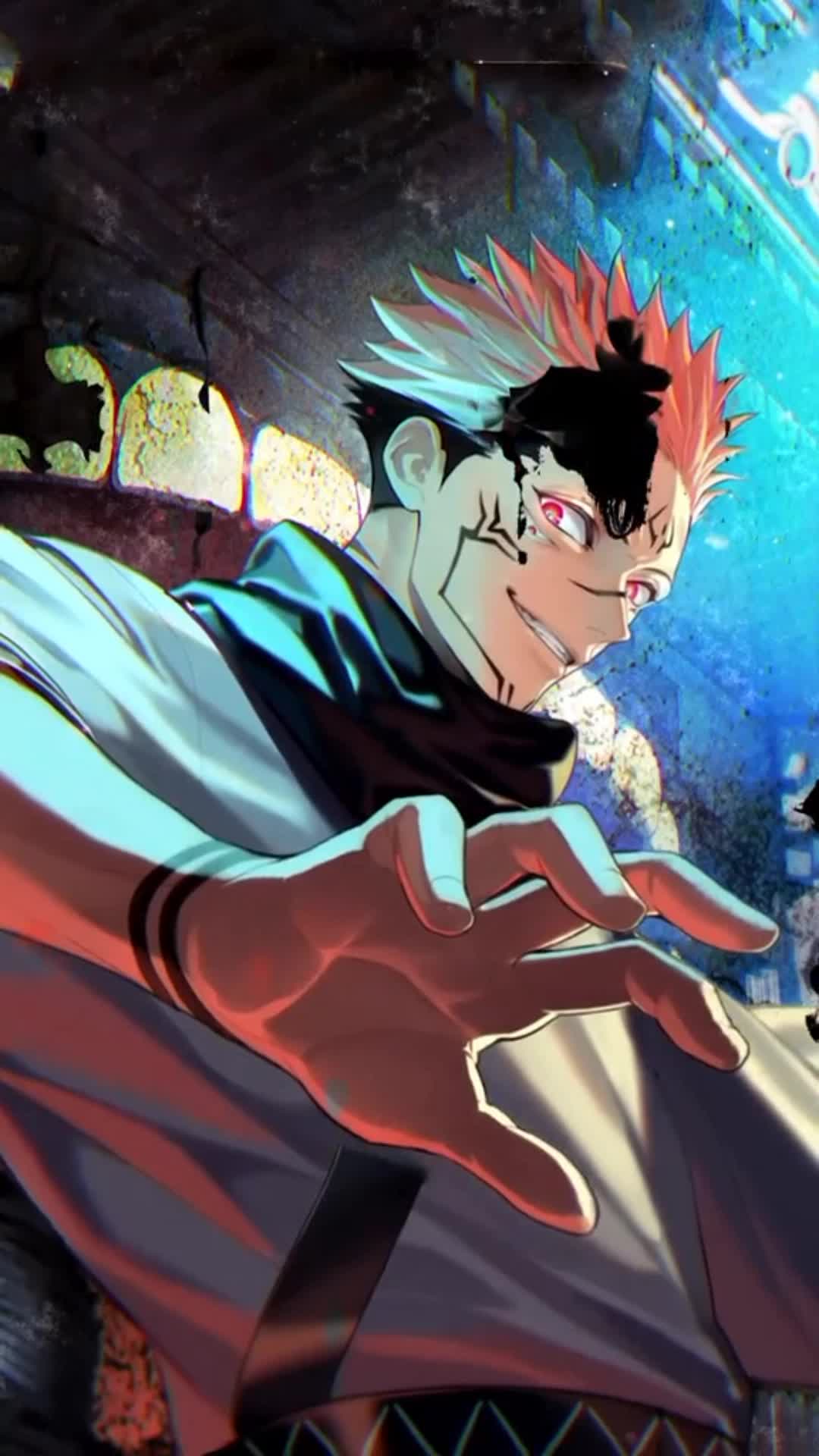 iPhone and Android Sukuna Moving Anime Live Phone Wallpaper