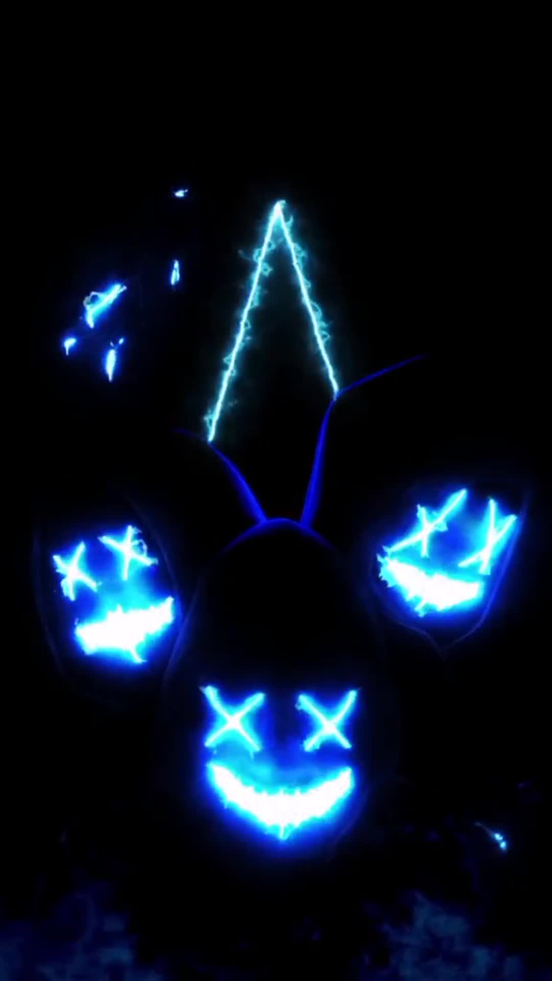 iPhone and Android Cool Neon Hoodies Phone Live Wallpaper