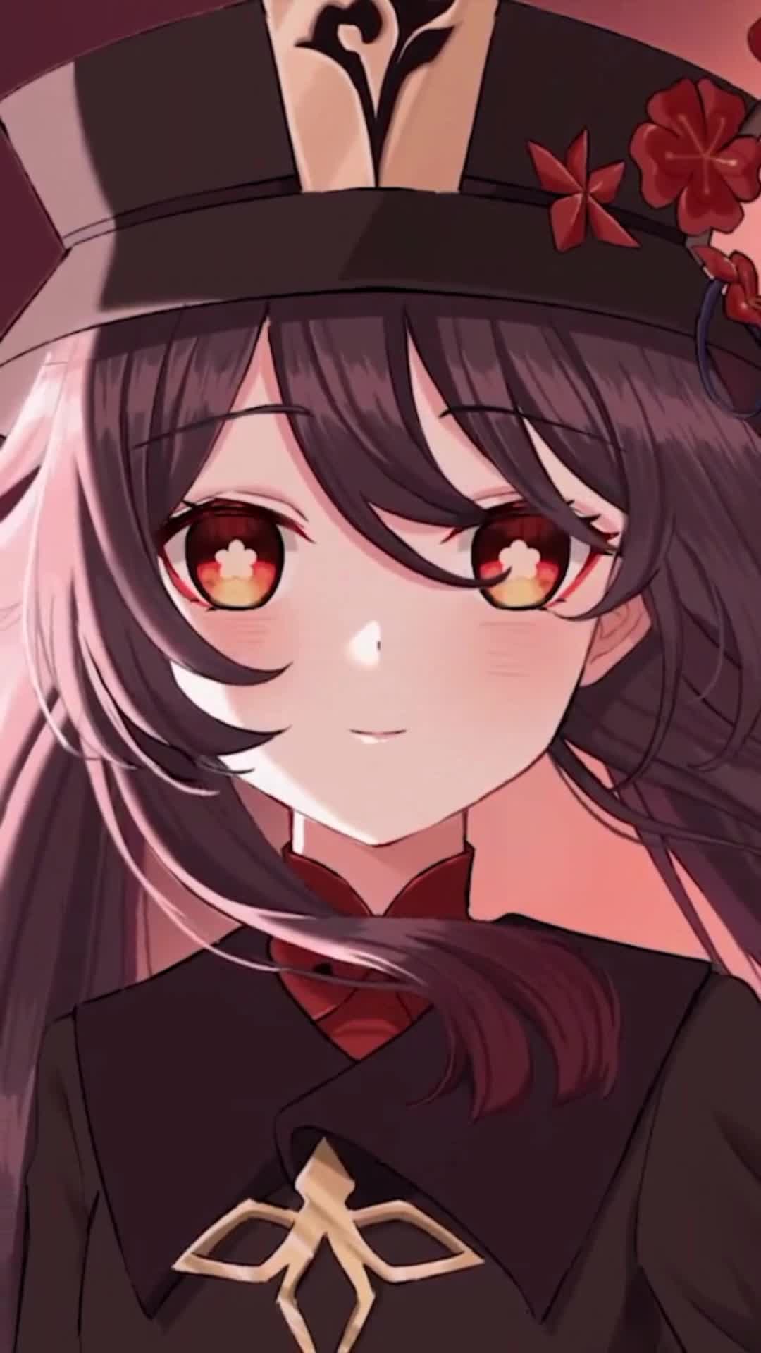 iPhone and Android Genshin Impact Girl Looking To You Phone Live Wallpaper