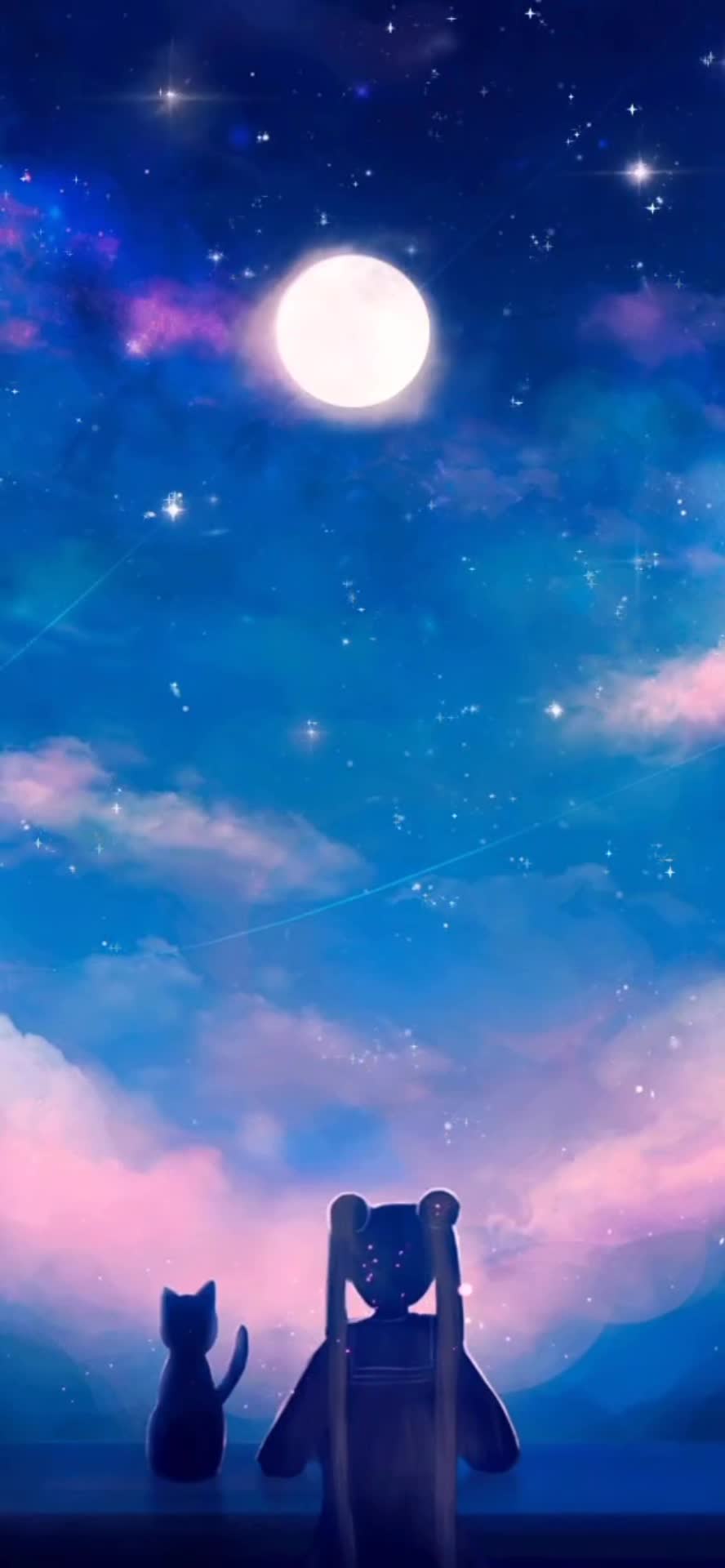 iPhone and Android Sailormoon Anime Phone Live Wallpaper