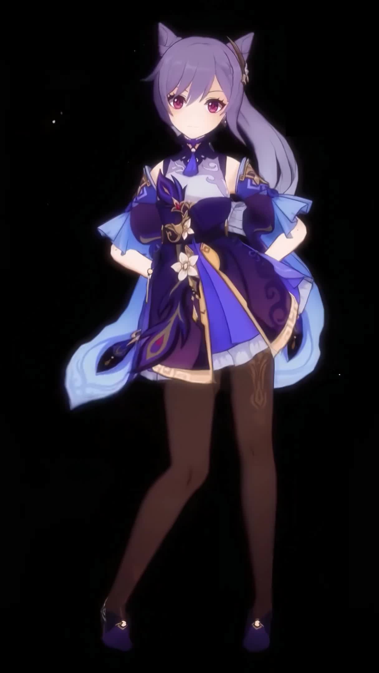 Keqing 60Fps Genshin Impact Anime iPhone Wallpaper