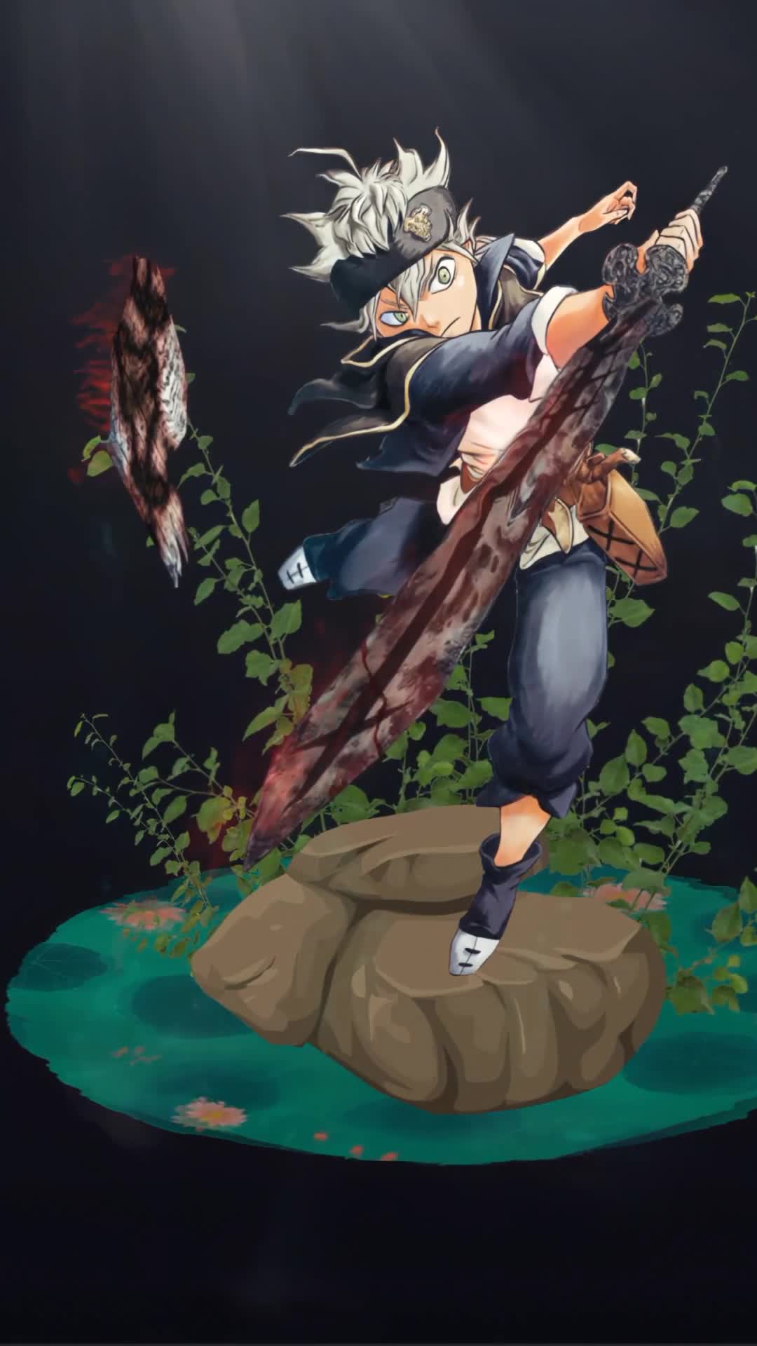 Iphone And Android Black Clover  Asta Anime Hd Live Phone Wallpaper