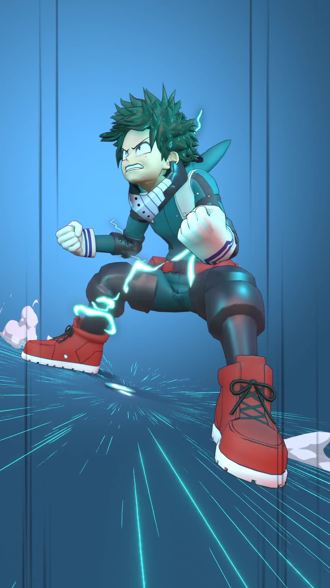 Anime Boku no Hero Midoriya Live Phone Wallpaper