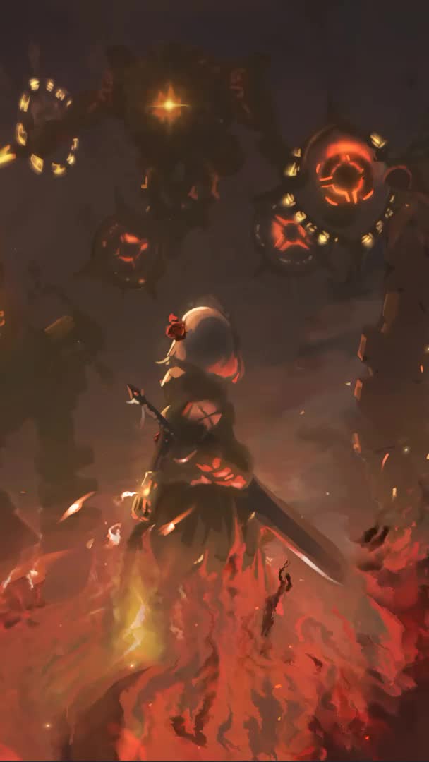 Genshin Noelle Battle Live wallpaper anime phone