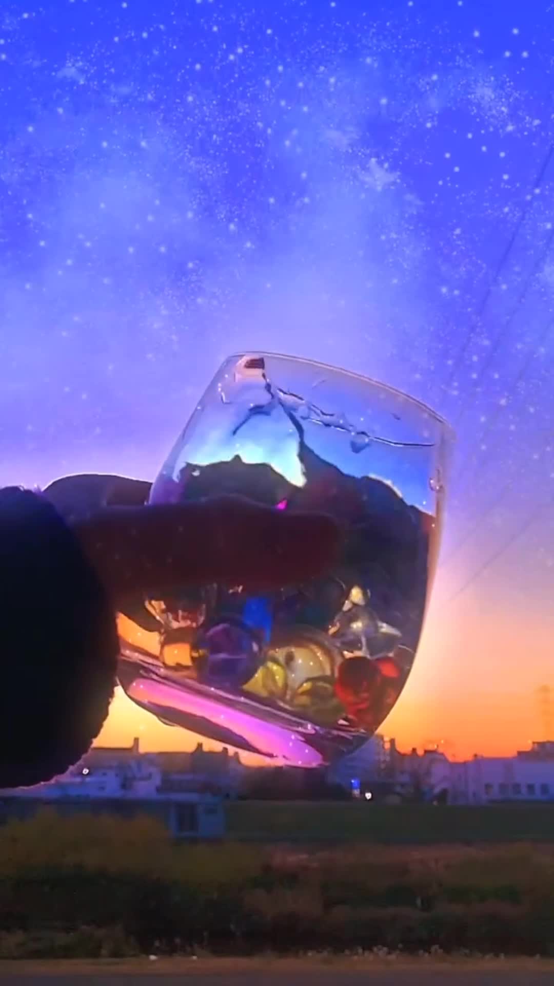 Aesthetic Glass With Marbles Phone Live wallpaper