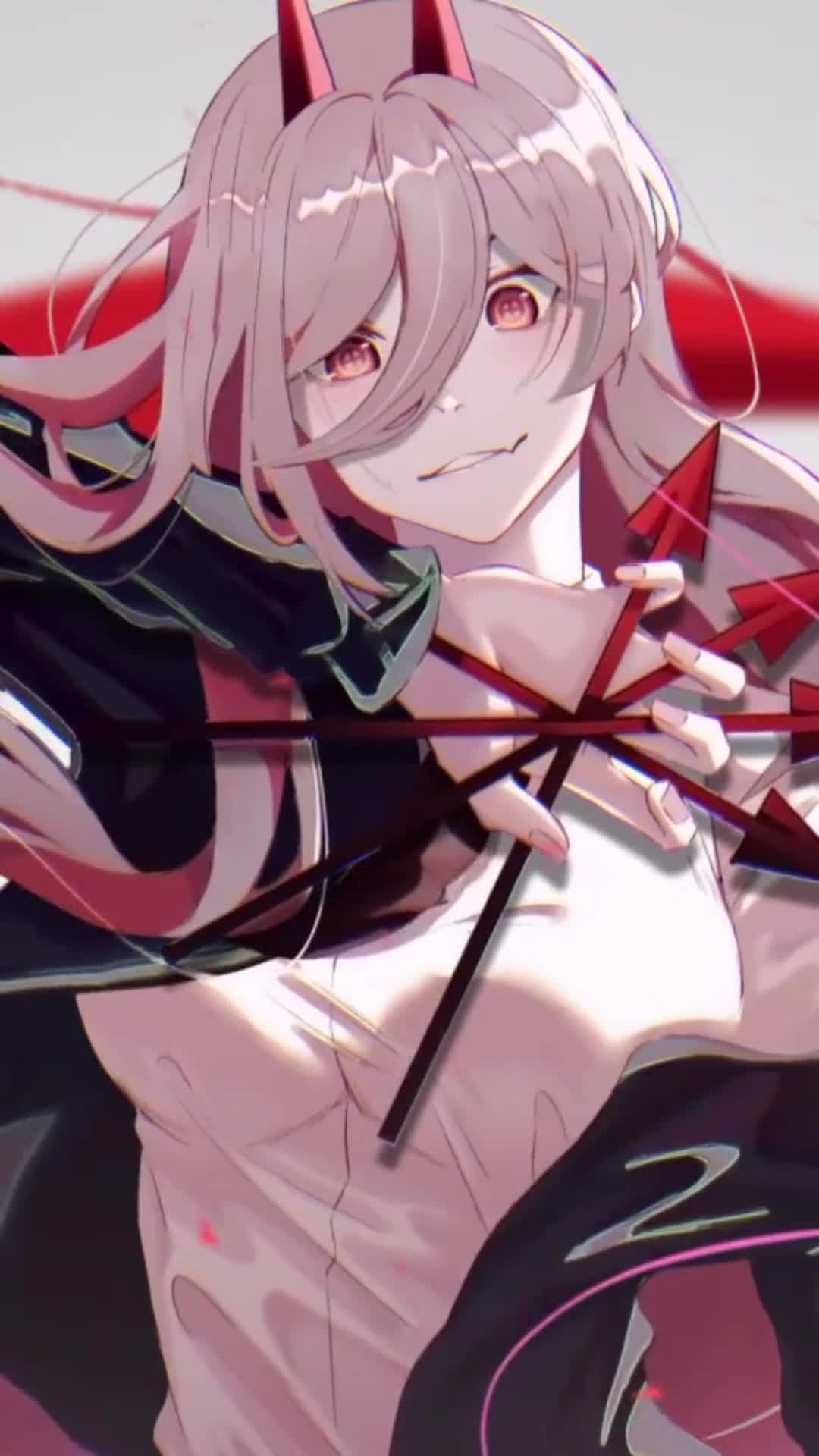 iPhone and Android Chainsaw Man Anime Devil Girl Phone Live Wallpaper