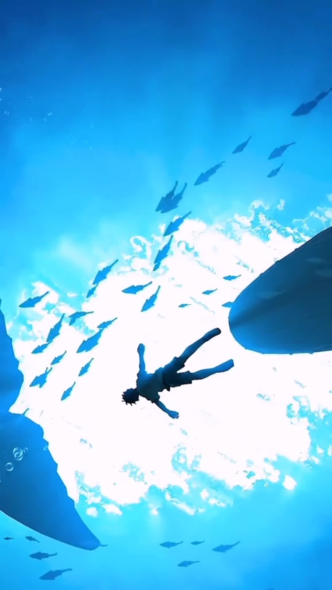 Android  iOS Anime Whale And Boy Live Wallpaper 