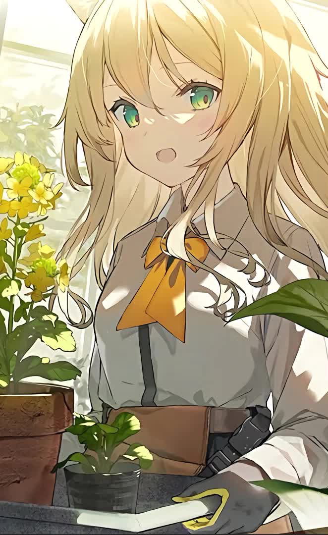 Arknights Blond Girl Live wallpaper anime phone