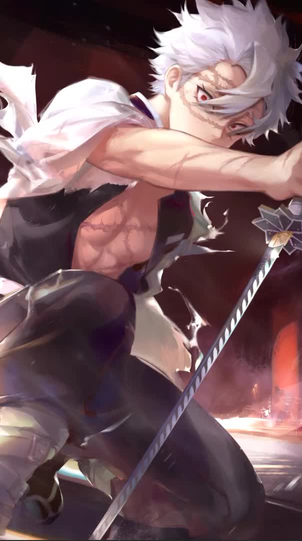 Sanemi Shinazugawa Kimetsu no Yaiba Anime Live Wallpaper For Phone
