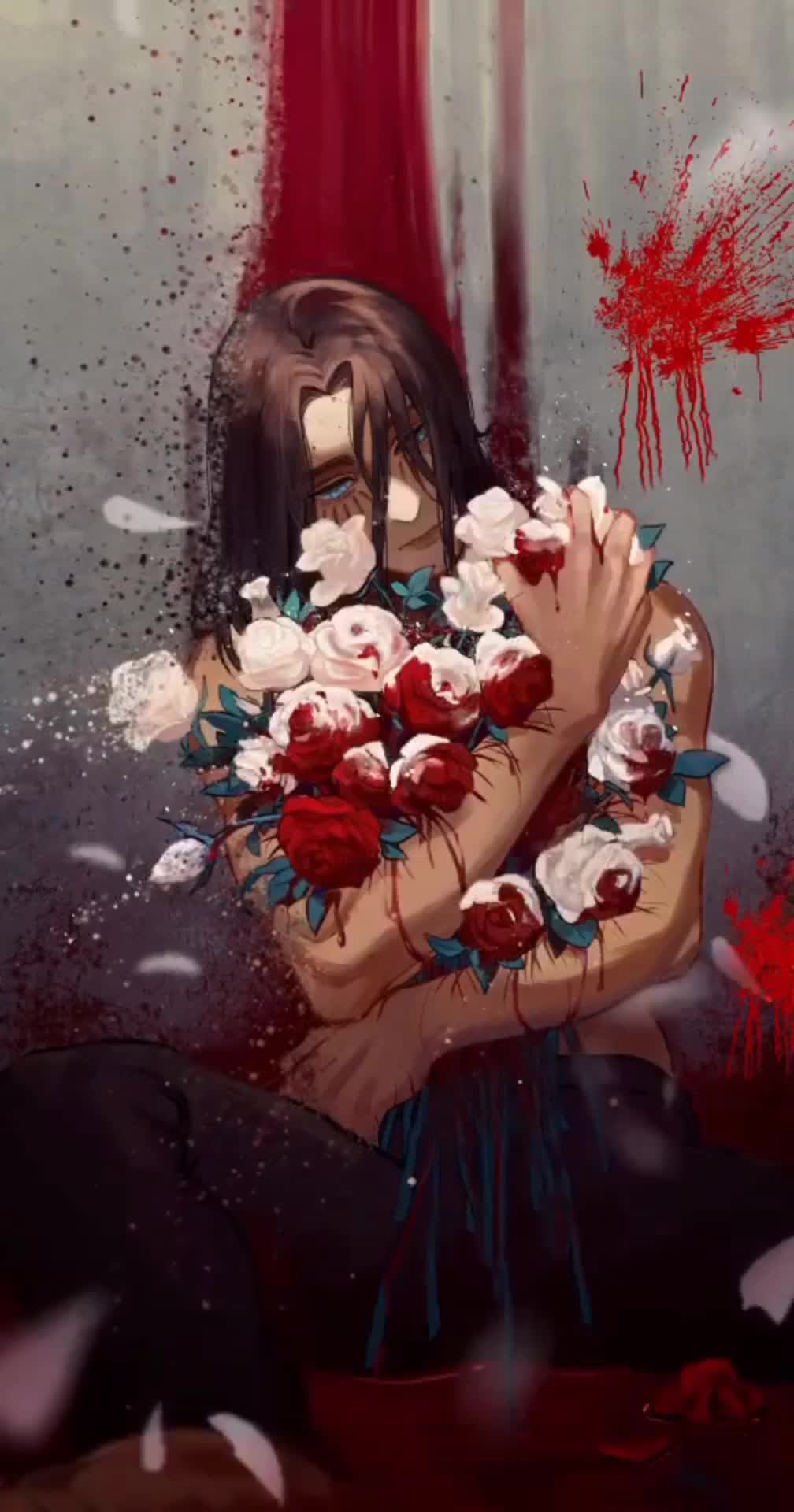 Android  iOS iPhone Attack On Titan Blood And Roses Live Wallpaper 