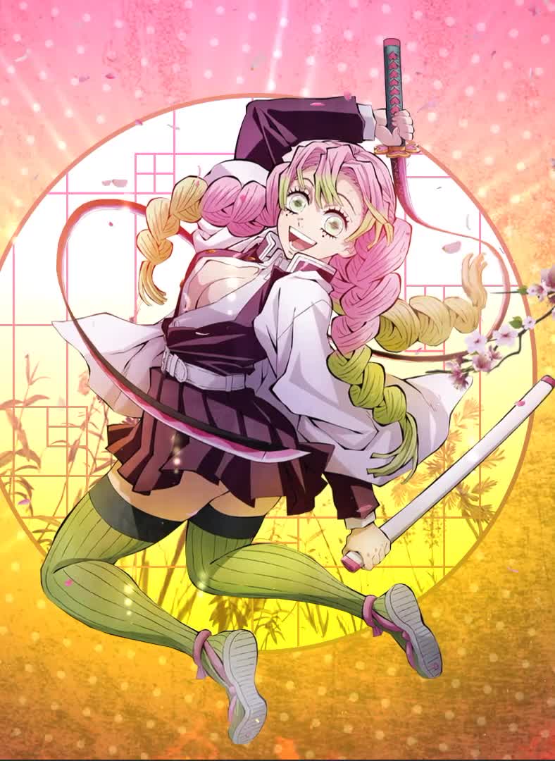 iPhone  Android Mitsuri Kanroji Demon Slayer Live Phone Wallpaper