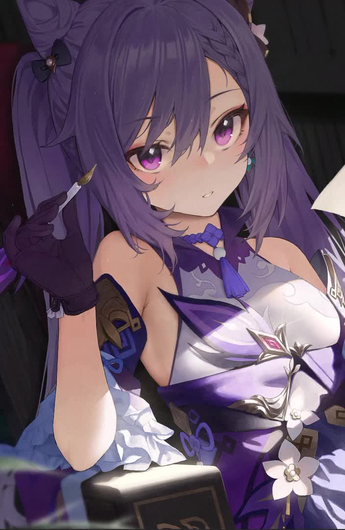 Android  iPhone Keqing Genshin Impact Anime Live Phone Wallpaper