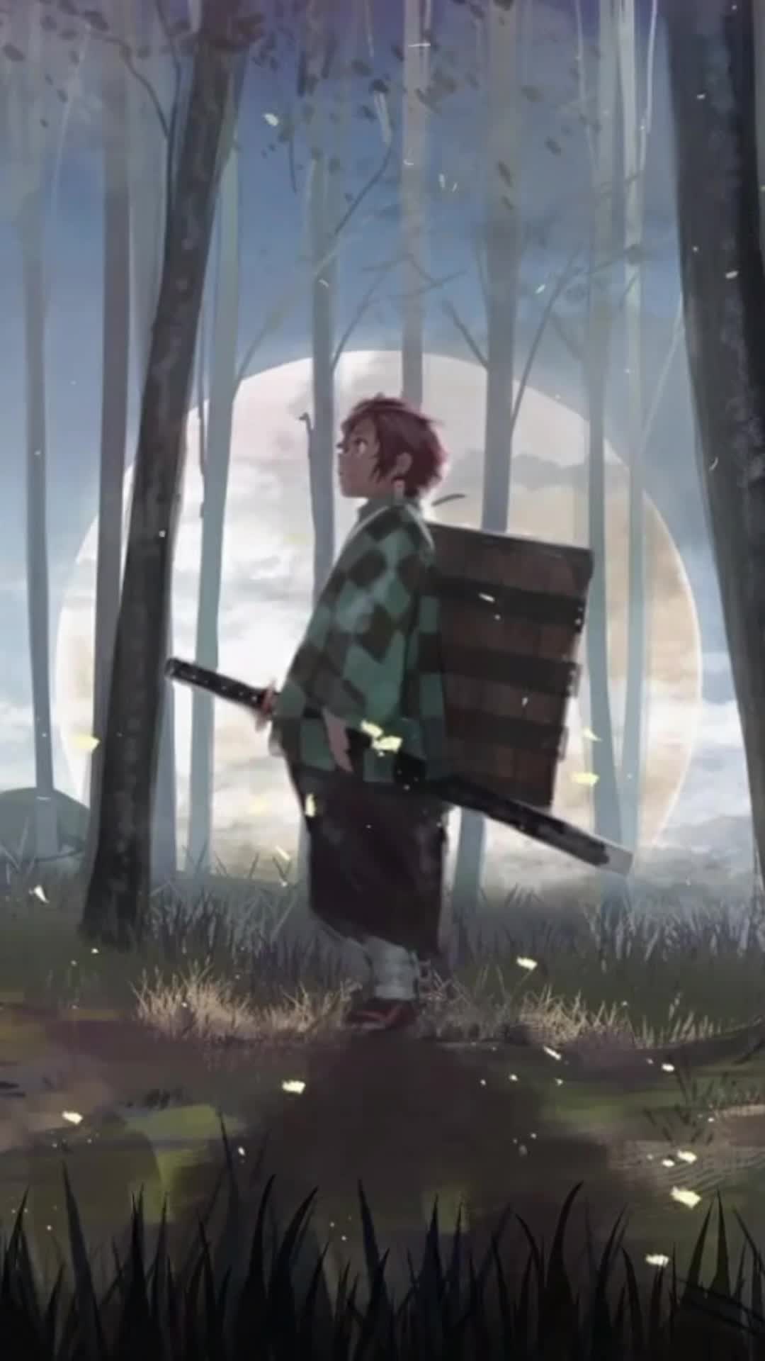 iPhone and Android Demon Slayer Tanjiro Kamado Boy Anime Phone Live Wallpaper