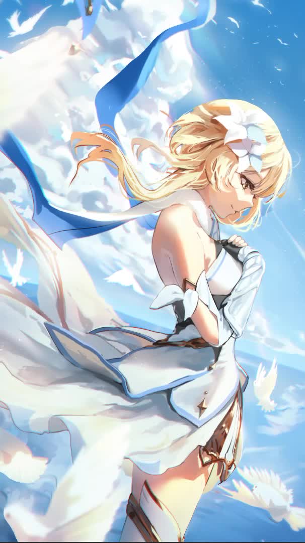 Genshin Impact Cute Lumine anime wallpaper for iphone