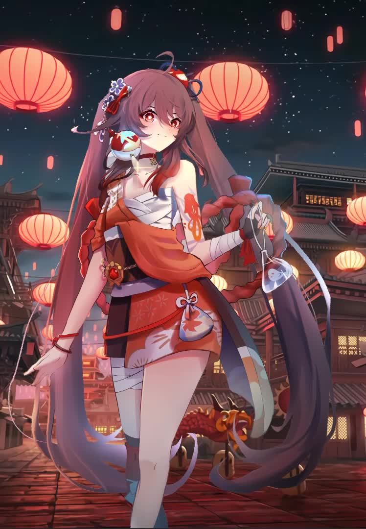 Mobile Festival Hu Tao Anime Girl Live Wallpaper For Phone