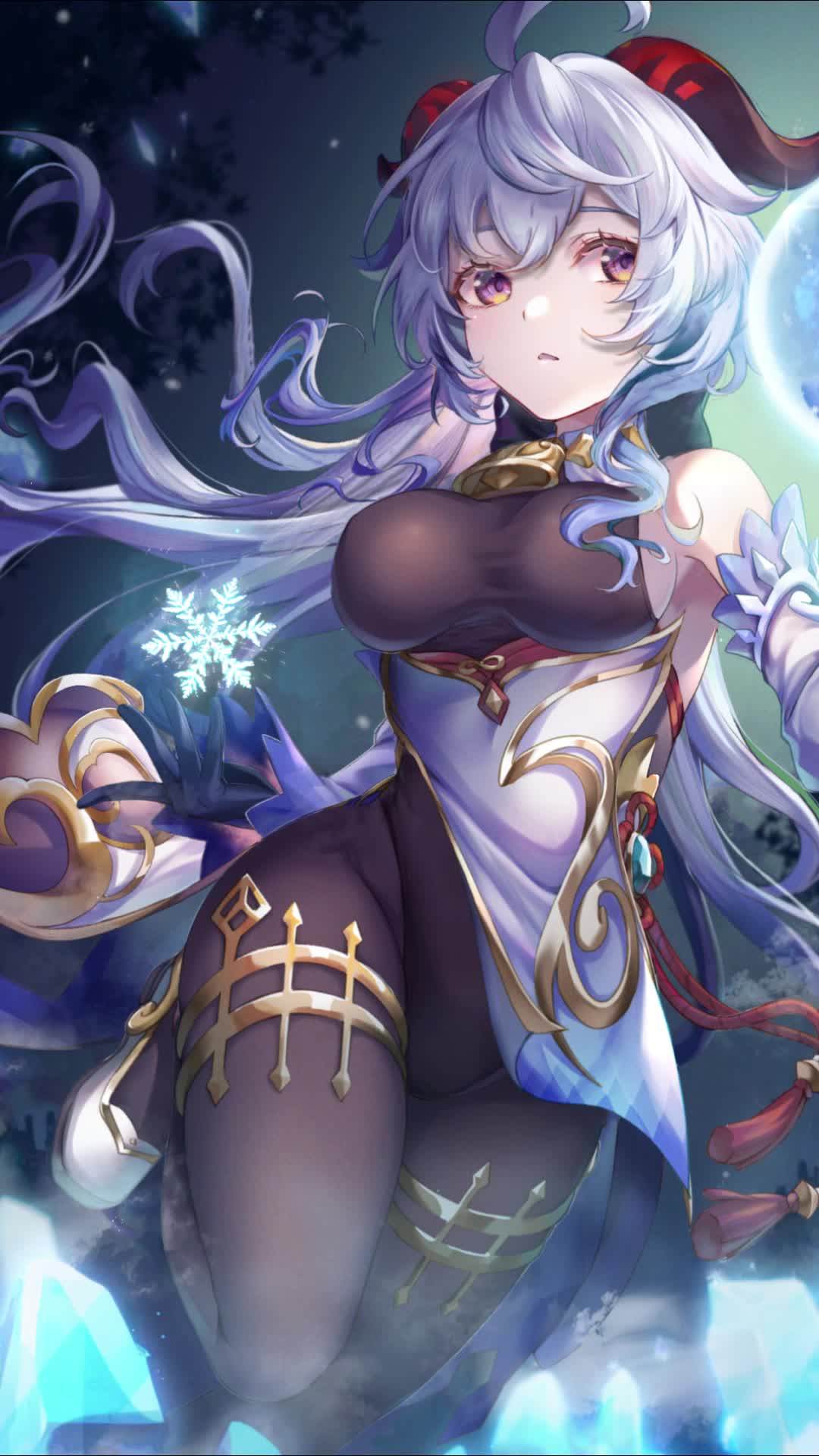 Gnayu Genshin Impact Anime iPhone Wallpaper