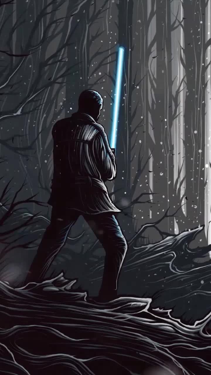 iPhone and Android Finn And Kylo Ren Star Wars Live Phone Wallpaper