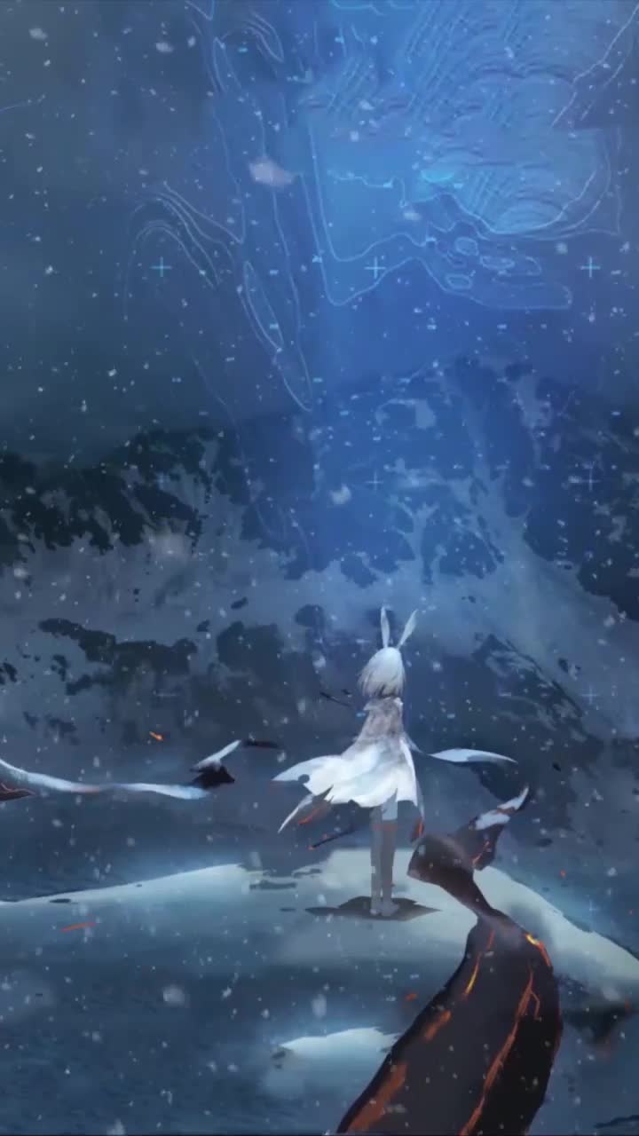 Anime frostnova arknights iphone wallpaper hd