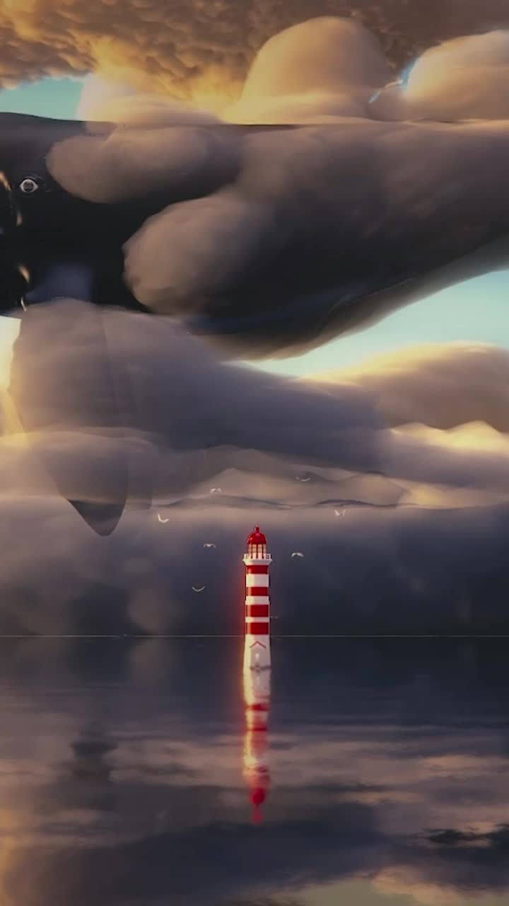 Live Phone Whale Flying In The Sky Wallpaper To iPhone And Android