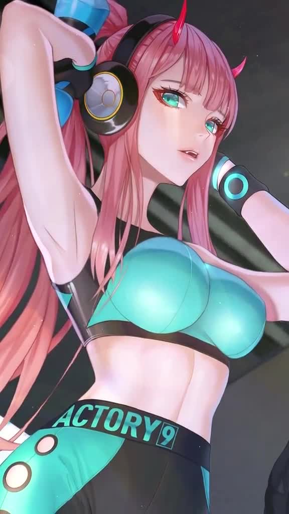 iPhone and Android Beautiful Girl Anime Zero Two Phone Live Wallpaper