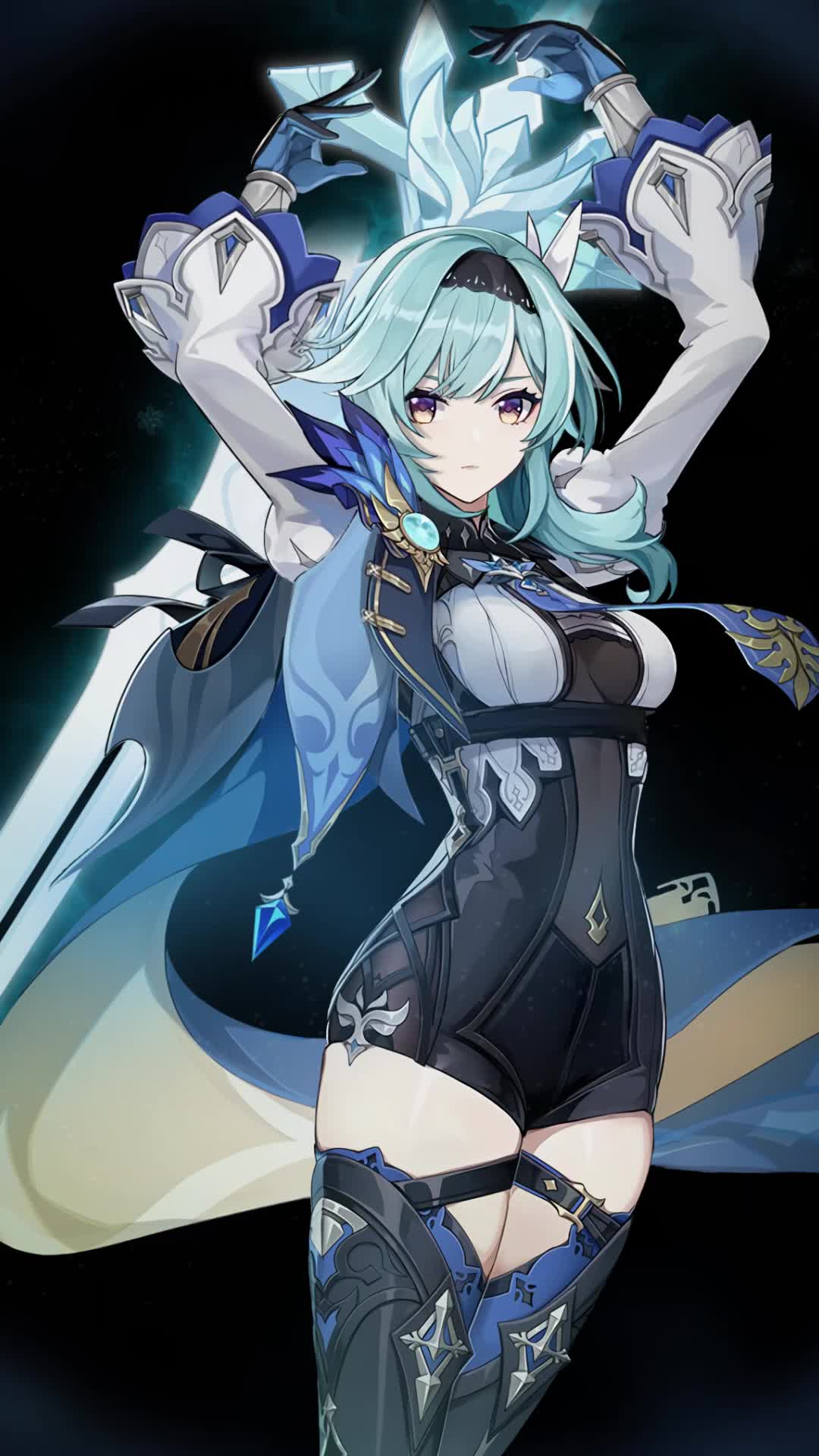 Genshin Impact Eula Mobile Anime iPhone Wallpaper