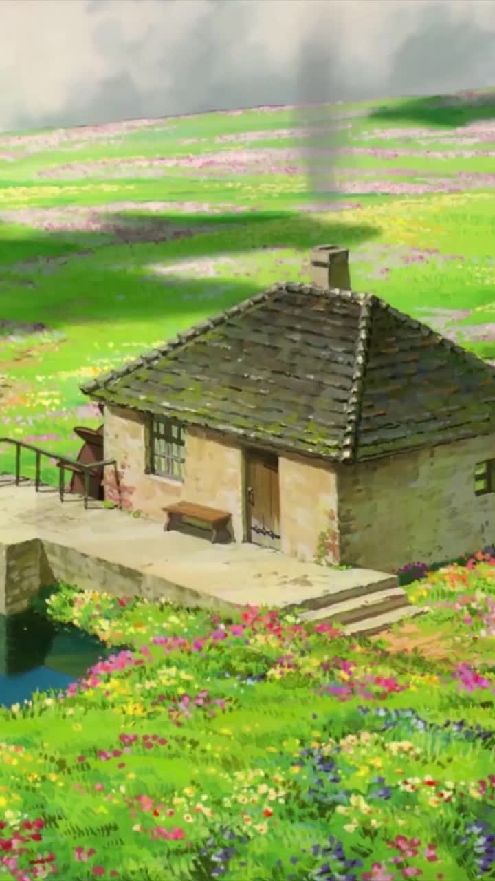 iPhone and Android Howls Moving Castle Live Phone Wallpaper