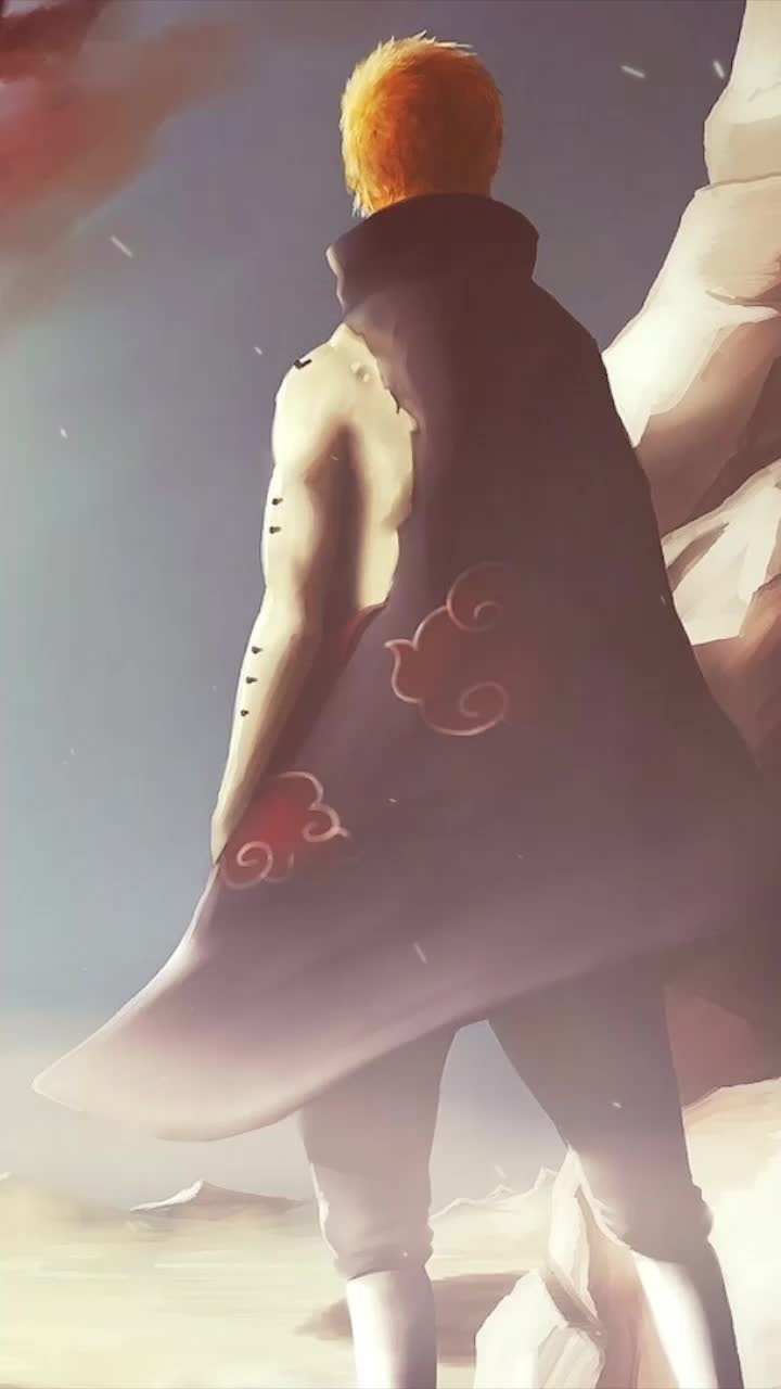 iphone wallpaper naruto pain vs naruto 8 tails For Phone