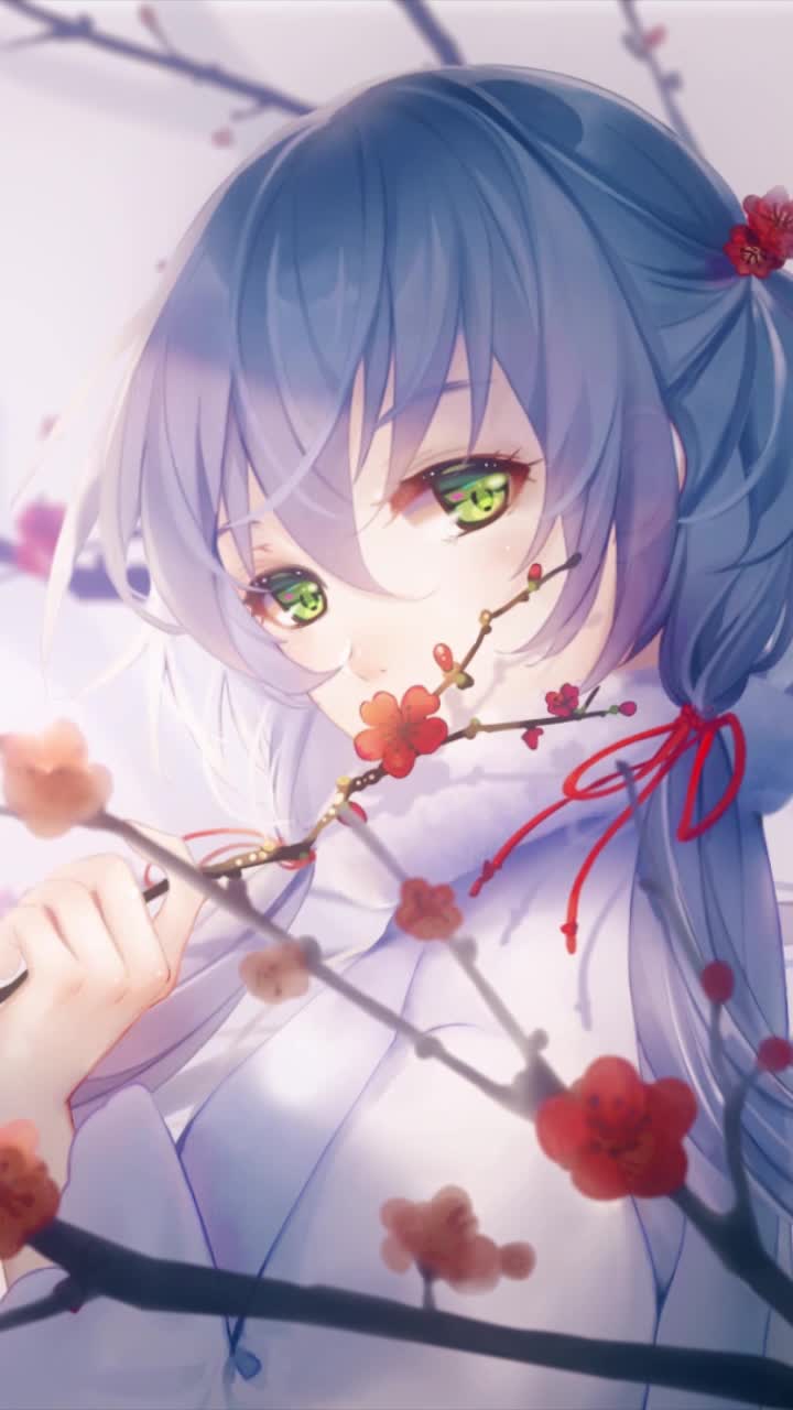 iPhone and Android Luo Tianyi Vocaloid Live Phone Wallpaper