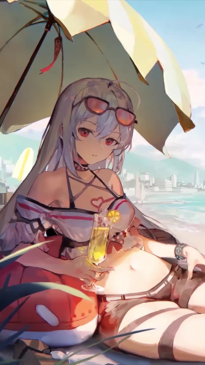 Anime coral coast arknights iphone wallpaper hd