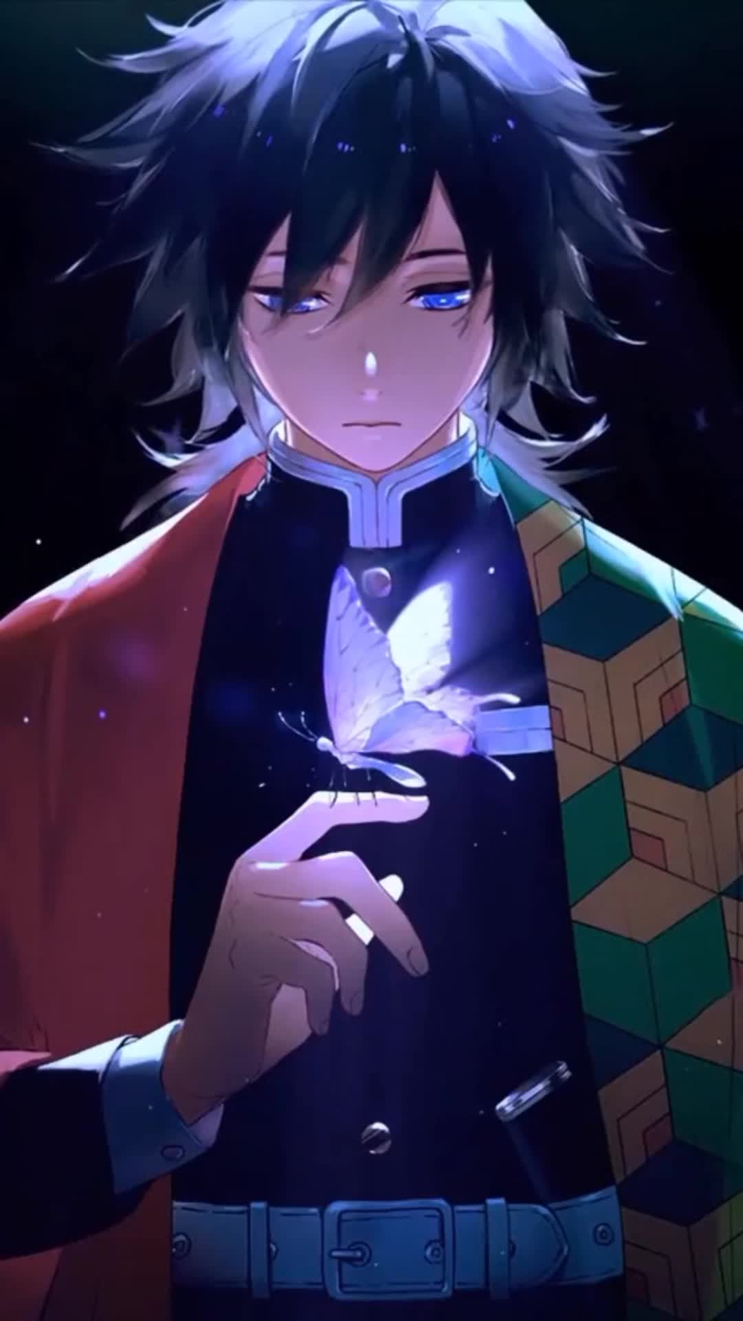 Cool Free Giyu Tomioka With Buterfly Anime Android iPhone Live Phone Wallpaper