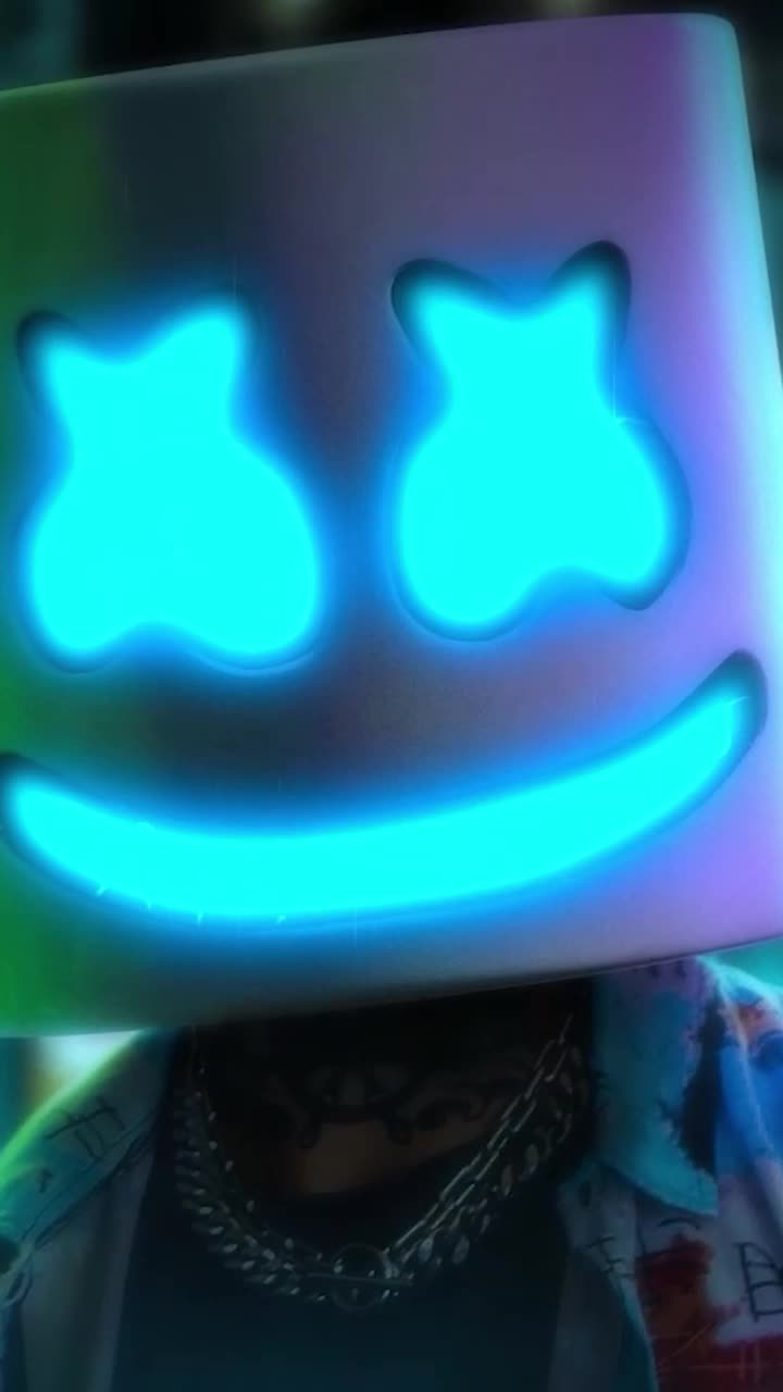 iPhone and Android Marshmello Glow Live Phone Wallpaper