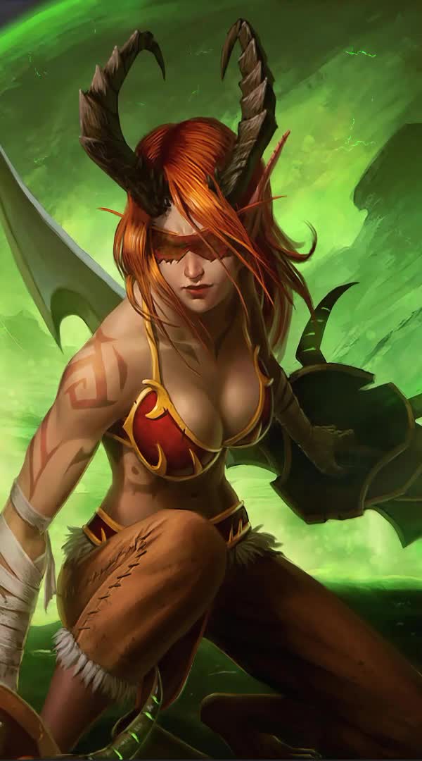 Android  iPhone WoW Illdari Demon Hunter Live Wallpaper For Phone