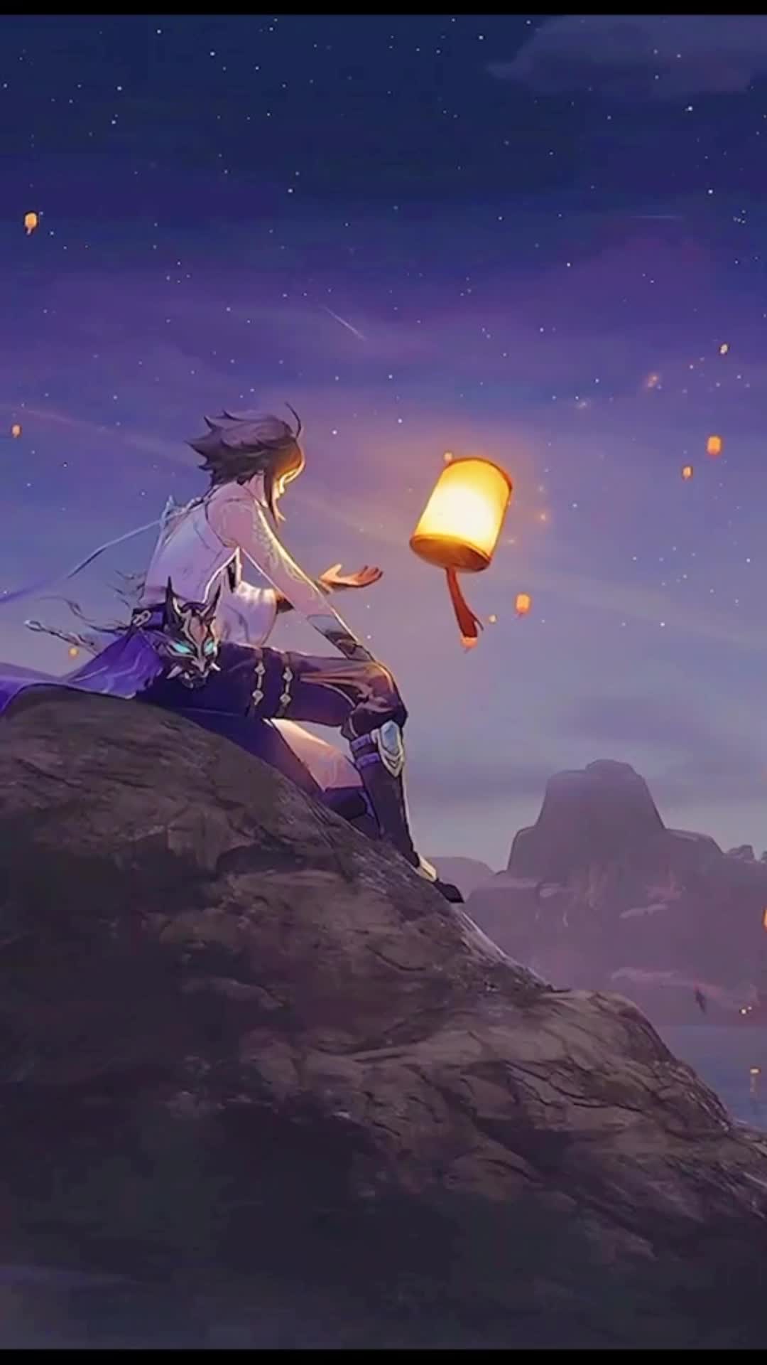 Android  iOS iPhone  Guy Boy Lantern Anime live wallpaper 