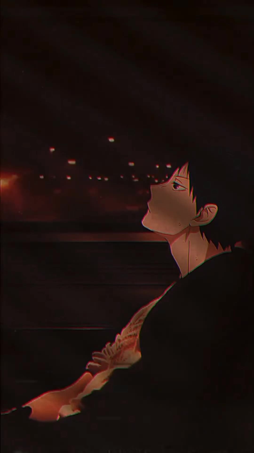 Android and iPhone Haikyuu Dark Anime Boy Kageyama Phone Live Wallpaper
