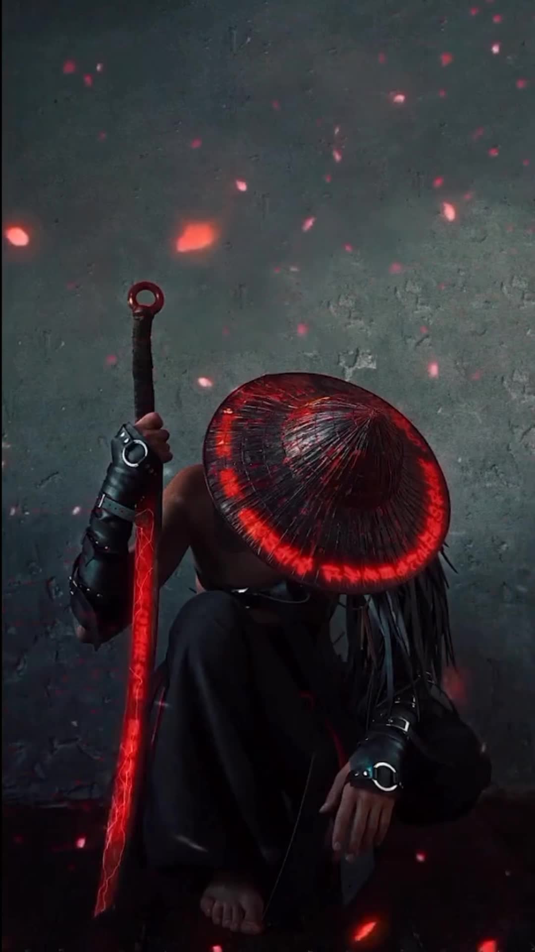 Android  iOS Cool Samurai Live Wallpaper 