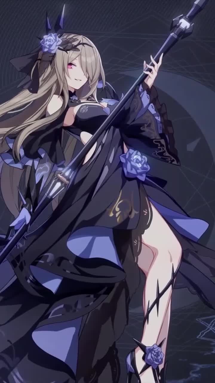 iPhone and Android Magic Night Rosemary Honkai Impact 3rd Live Phone Wallpaper