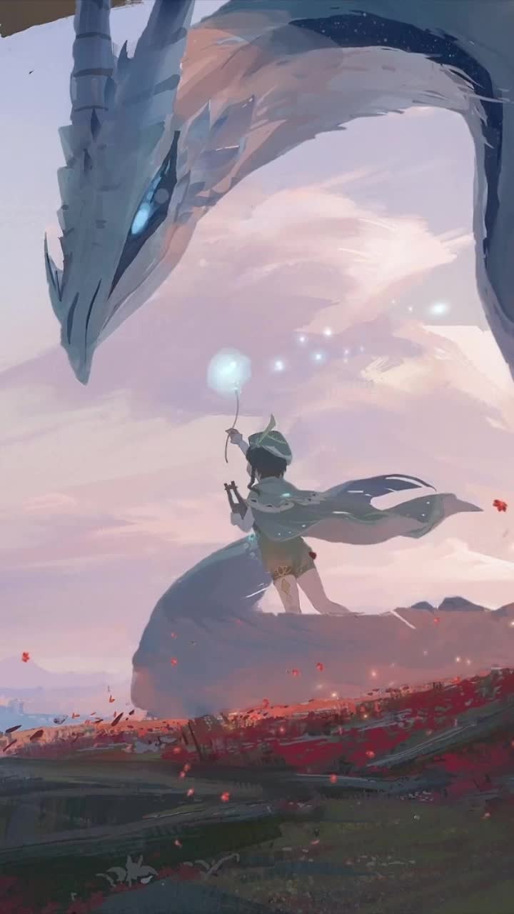 Game Venti And Dvalin Genshin Impact Phone Wallpaper Anime Iphone And Android