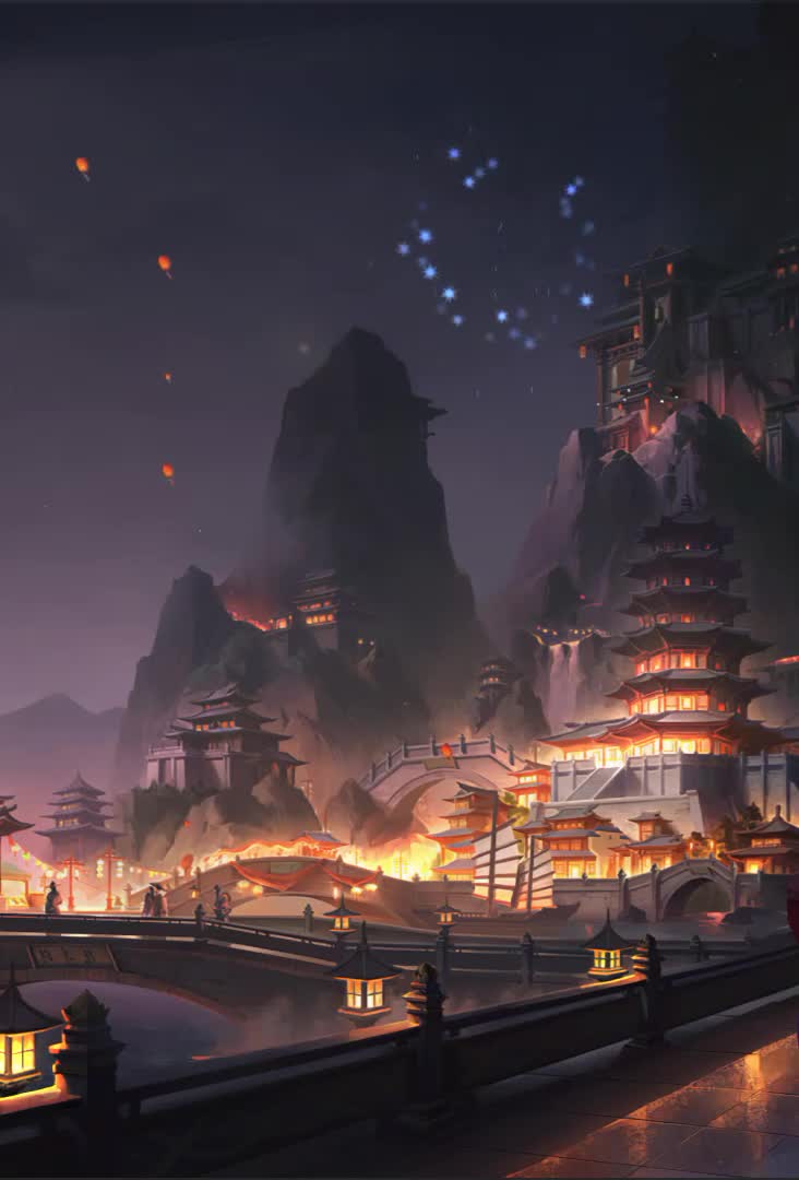 Android  iPhone Old Japan Fireworks Live Wallpaper For Phone