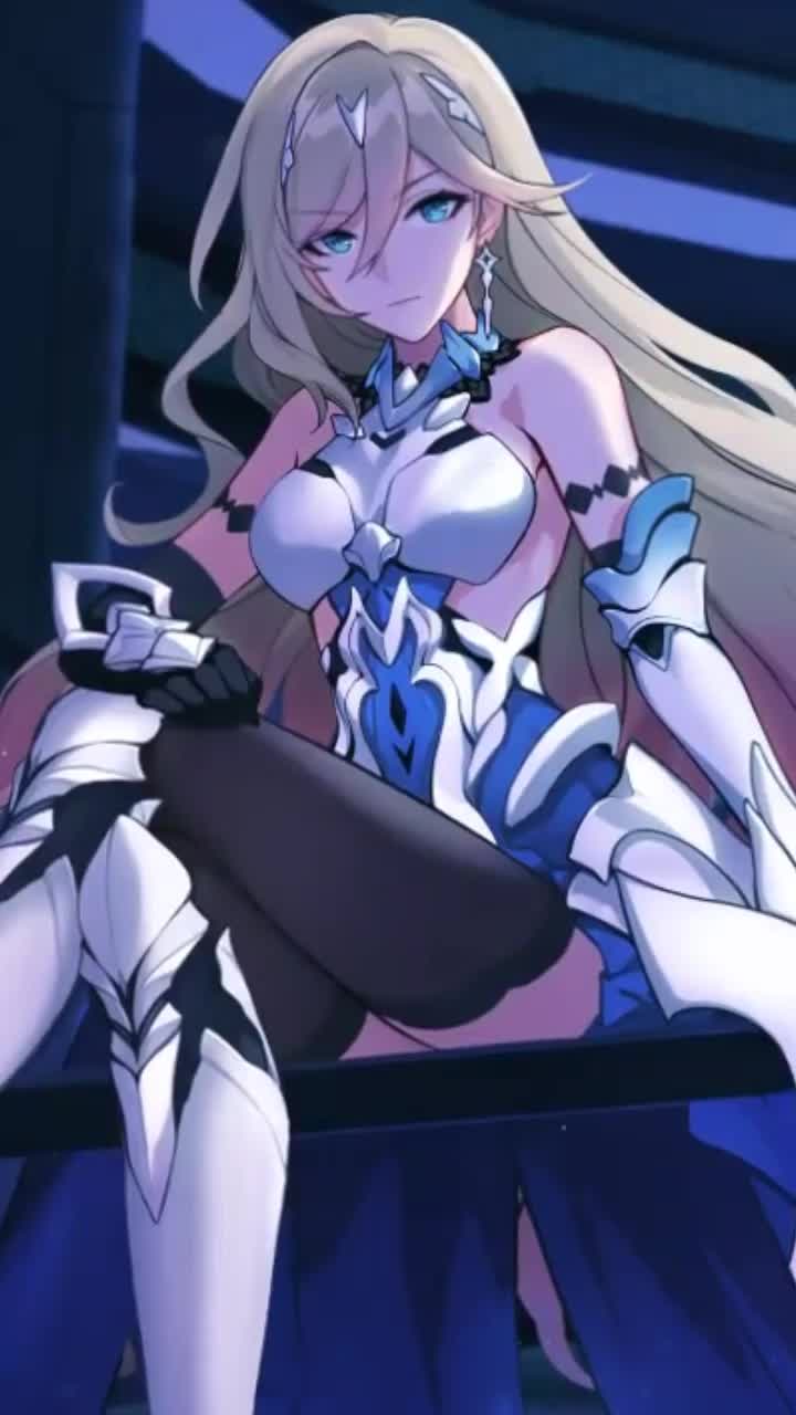 Durandal Genshin Impact Game Blue Live Phone Wallpaper