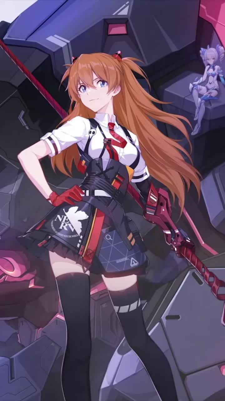 iPhone and Android Honkai Impact 3 X Evangelion Live Phone Wallpaper