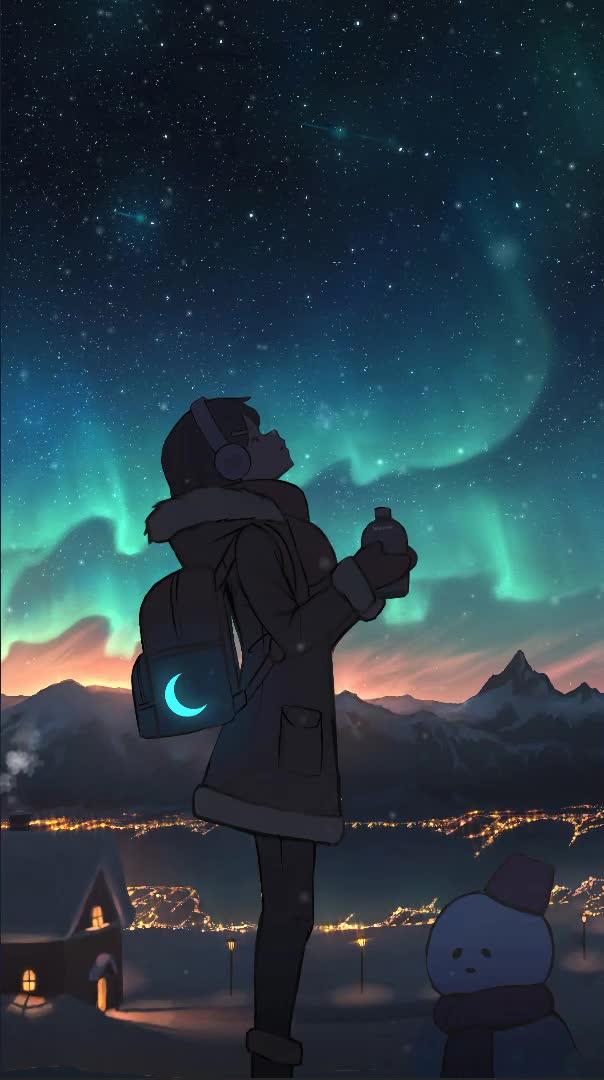 Silent Night Girl Live Android and iPhone Wallpaper