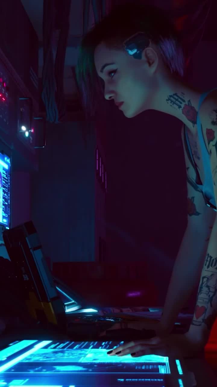 iPhone and Android Judy Alvarez Cyberpunk Live Phone Wallpaper