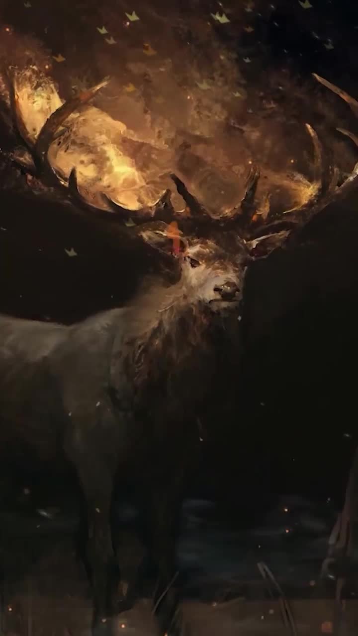 Live Phone Deer Horns Fire Wallpaper To iPhone And Android