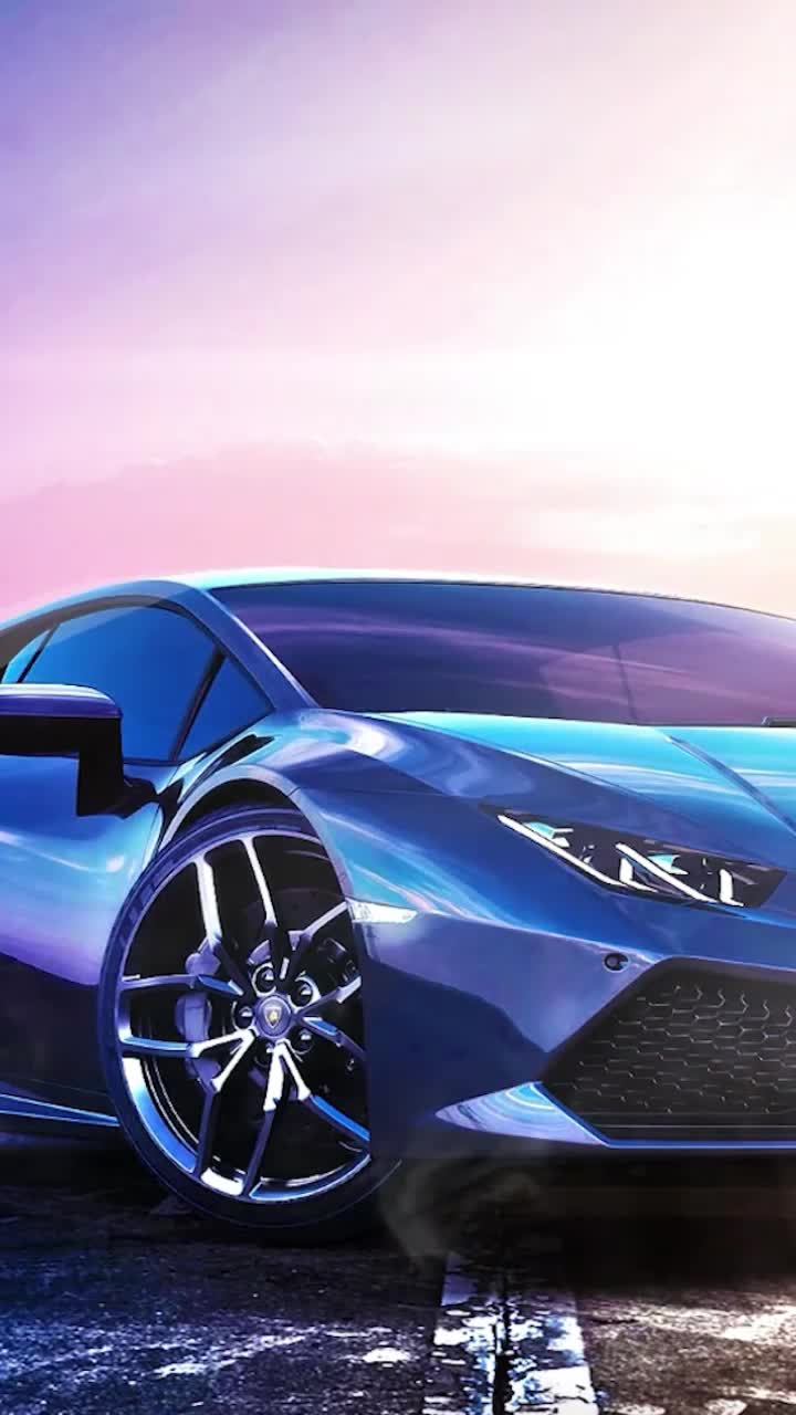 iPhone and Android Lamborghini Huracan Lp 610 4 Beach Live Phone Wallpaper